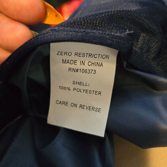 Zero Restriction Tour Series Golf Jacket Mens Size Small Navy Full Zip Stretch - Picture 7 of 7